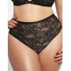 Высокие трусы слипы Kris Line VENICE high waist, Цвет: черный+бежевый, Размеры: M