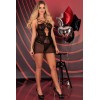 Сексуальная сорочка LIVIA CORSETTI LC 90633 BARIRIN KOSZULA, Цвет: черный, Размеры: S/M, изображение 3
