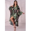 Халат с широкими рукавами LIVIA CORSETTI LC 90657 ATENNA SZLAFROK, Цвет: черный, Размеры: S/M/L