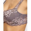 Бюстгальтер балконет кружево биколор Simona M 608 серо-розовый, Цвет: серо-розовый, Размеры: 70F, изображение 4