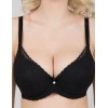 Бюстгальтер балконет с гелевым пуш-ап VOVA PATRICE V42733 черный, Цвет: черный, Размеры: 75B