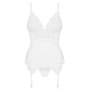 Корсет с трусиками Obsessive 810 CORSET белый, Цвет: белый, Размеры: L/XL, изображение 3