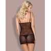 Сексуальная сорочка Obsessive 811 CHEMISE, Цвет: черный, Размеры: S/M, изображение 2