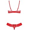 Сексуальный комплект Obsessive 827 SET, Цвет: красный, Размеры: S/M, изображение 4