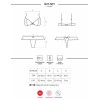 Сексуальный комплект Obsessive 827 SET, Цвет: красный, Размеры: S/M, изображение 5