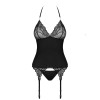 Корсет с трусиками Obsessive 828 CORSET, Цвет: черный, Размеры: S/M, изображение 3
