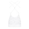 Сорочка с чашками на каркасах Obsessive 860 CHEMISE белый, Цвет: белый, Размеры: L/XL, изображение 4