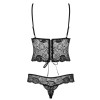 Эротическое боди Obsessive ALLURIA TEDDY черный, Цвет: черный, Размеры: L/XL, изображение 4