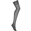 Чулки под пояс Obsessive MEROSSA STOCKINGS, Цвет: черный, Размеры: S/M, изображение 3