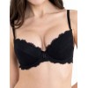 Кружевной бюстгальтер пуш-ап Karina LM 108 черный, Цвет: черный, Размеры: 75C