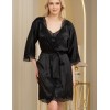Халат из натурального шелка Mia-Amore ARIANNA 3943 черный, Цвет: черный, Размеры: L/XL