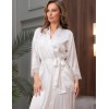 Халат женский шёлк Mia-Amore ARIANNA 3949 белый, Цвет: белый, Размеры: L/XL, изображение 3