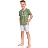 Хлопковая пижама для мальчиков Taro KAROLEK 2522-2523-02, Цвет: зеленый, Размеры: 122, изображение 2
