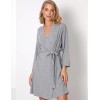 Халат с запахом из вискозы Aruelle HOPE, Цвет: серый, Размеры: S