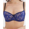 Бюстгальтер с мягкими кружевными чашками Lina A 6010 ривьера-черный, Цвет: ривьера-черный, Размеры: 80E