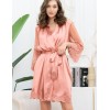 Короткий шелковый халат Mia-Amore AURELIA 3893 чайная роза, Цвет: чайная роза, Размеры: S/M