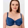Бюстгальтер мягкая чашка Misstyle 2511 французский синий, Цвет: французский синий, Размеры: 75C, изображение 4