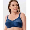 Бюстгальтер мягкий без каркасов Misstyle 4120 / 4121 французский синий, Цвет: французский синий, Размеры: 120C, изображение 4
