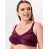 Бюстгальтер мягкий без каркасов Misstyle 4120 / 4121 темный виноград, Цвет: темный виноград, Размеры: 80E, изображение 4