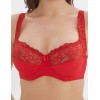 Бюстгальтер мягкий с подкроем Elli 1012 красный, Цвет: красный, Размеры: 80E