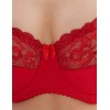 Бюстгальтер мягкий с подкроем Elli 1012 красный, Цвет: красный, Размеры: 80E, изображение 5
