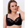 Бюстгальтер полумягкий Elli 9090 черный бархат, Цвет: бархат черный, Размеры: 75F, изображение 3