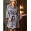 Атласный халат-кимоно Mia-Amore JOANNA 7313 серебристый, Цвет: серебристый, Размеры: S/M