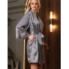 Атласный халат-кимоно Mia-Amore JOANNA 7313 серебристый, Цвет: серебристый, Размеры: S/M, изображение 5