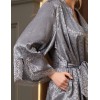 Атласный халат-кимоно Mia-Amore JOANNA 7313 серебристый, Цвет: серебристый, Размеры: S/M, изображение 3