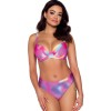Верх купальника на тонком поролоне Ava SK163 U Pastel Tie Dye, Цвет: розовый микс, Размеры: 90I, изображение 7
