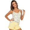 Пижама топ с шортами Donna ANANAS 1/2 pyjamas, Цвет: желтый, Размеры: XL