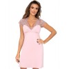 Ночная сорочка с коротким рукавом Donna CELINE nightdress, Цвет: розовый, Размеры: M
