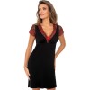 Ночная сорочка с коротким рукавом Donna MIRELLA nightdress, Цвет: черный, Размеры: S
