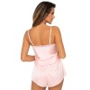 Атласная пижама топ и шорты Donna TIFFANI 1/2 pyjamas PINK, Цвет: розовый, Размеры: M, изображение 2