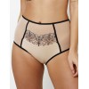 Трусы высокие Subtille LINDA high-waist, Цвет: бежевый+черный, Размеры: M