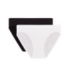 Комплект трусиков Dim ECO 05E0 (2 шт) черный и белый, Цвет: черный/белый, Размеры: XS/S, изображение 3