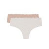 Комплект трусиков Dim BODY TOUCH Microfiber 05DT (2 шт) перламутровый и телесный, Цвет: перламутровый/телесный, Размеры: L/XL, изображение 3