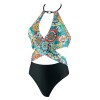 Купальник монокини с цветочным принтом UNICONF CBI226 V1 GARDEN OF DELIGHTS, Цвет: черный, Размеры: M, изображение 4