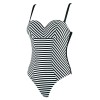 Закрытый купальник в полоску UNICONF CBI236 V1 SPICY STRIPES, Цвет: черно-белый, Размеры: 80C, изображение 4