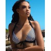 Формованный купальный лиф в полоску UNICONF CBS230 V1 SPICY STRIPES, Цвет: черно-белый, Размеры: S