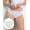 Набор трусов из хлопка Dim COTON FEMININE 4633 (2 шт) белый, Цвет: белый/белый, Размеры: L/XL