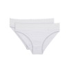 Набор трусов из хлопка Dim COTON FEMININE 4633 (2 шт) белый, Цвет: белый/белый, Размеры: L/XL, изображение 3