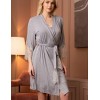 Халат женский трикотажный Mia-Amore CHRISTEL 1903, Цвет: cерый меланж, Размеры: L/XL