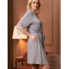 Халат женский трикотажный Mia-Amore CHRISTEL 1903, Цвет: cерый меланж, Размеры: L/XL, изображение 4
