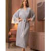 Длинный трикотажный халат Mia-Amore CHRISTEL 1909, Цвет: cерый меланж, Размеры: 2XL/3XL