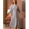 Длинный трикотажный халат Mia-Amore CHRISTEL 1909, Цвет: cерый меланж, Размеры: 2XL/3XL, изображение 5