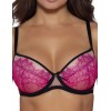 Бюстгальтер пуш-ап с розовым кружевом Ava AMBRE 2031 P-UP pink, Цвет: розовый, Размеры: 75C