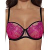 Мягкий бюстгальтер с розовым кружевом Ava AMBRE 2033 M pink, Цвет: розовый, Размеры: 70I