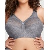 Комфортный бюстгальтер Glamorise GI1064 серый, Цвет: серый, Размеры: 105F