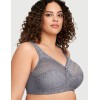 Комфортный бюстгальтер Glamorise GI1064 серый, Цвет: серый, Размеры: 105F, изображение 4